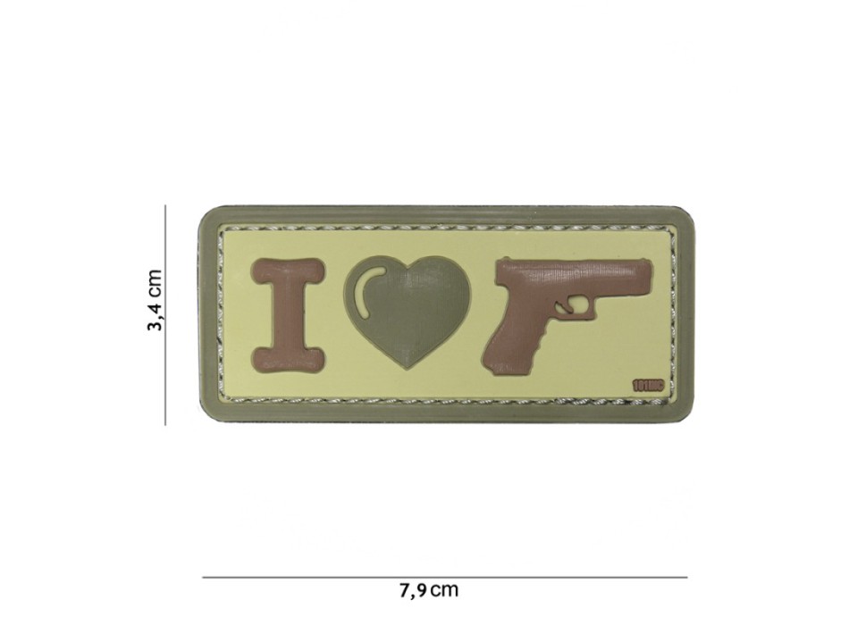 Patch Toppa amo la mia arma coyote Divisa Militare
