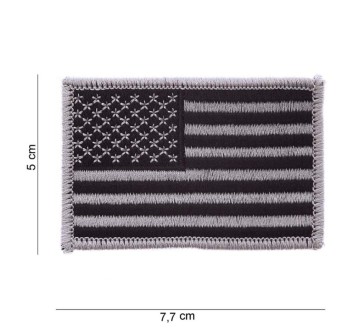 Patch toppa bandiera USA argento Divisa Militare