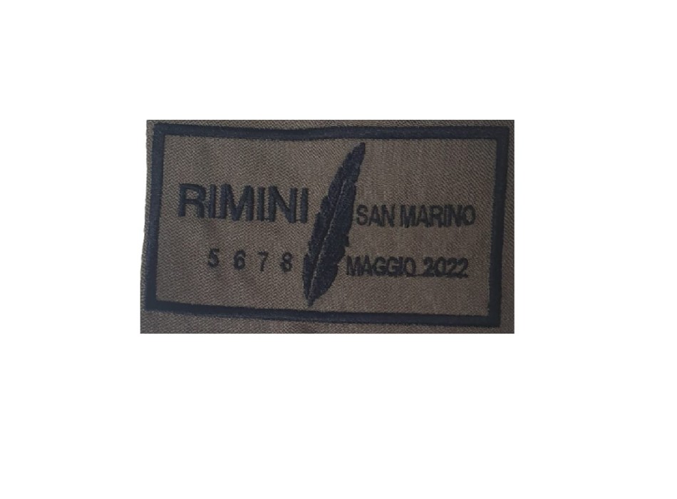 Patch toppa con velcro Adunata Alpini Rimini Maggio 2022 Divisa Militare