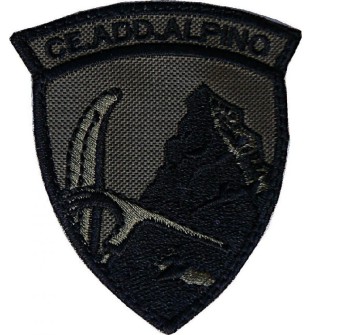 Patch toppa con velcro Centro Addestramento Alpino ce add alpino bassa visibilità Divisa Militare