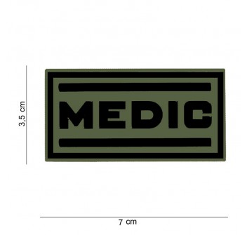 Patch toppa con velcro gommato medic Divisa Militare