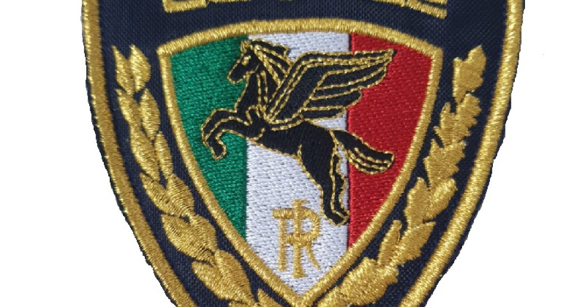 MAREL Patch Ricamata Vigilanza Ambientale 12x3 Cm Con Nastro A Strappo Incluso - Toppa Da Cucire O Stirare