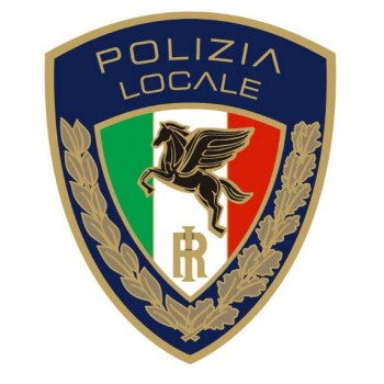 Patch toppa con velcro Polizia Locale movimento Pegaso tricolore Divisa Militare