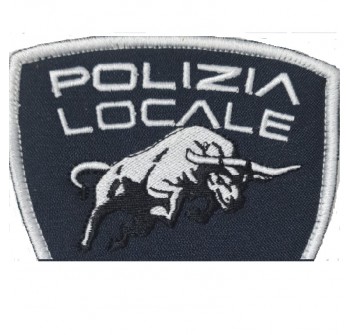 Patch toppa con velcro Polizia Locale toro Divisa Militare