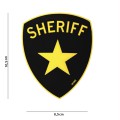 Patch toppa sheriff sceriffo con effetto 3d giallo