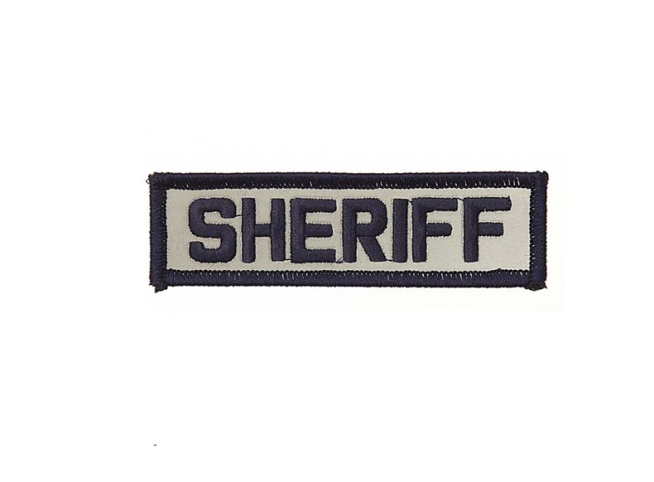 Patch toppa da sceriffo sheriff cm 10 x 3 Divisa Militare