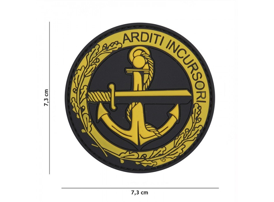 Patch toppa gommata Incursori Marina Militare alta visibilità Divisa Militare