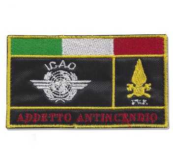 Patch toppa Italia Vigili del Fuoco VVF per antipioggia  Divisa Militare