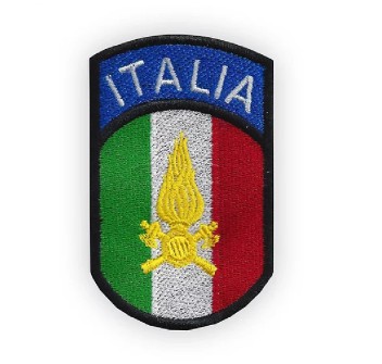 Patch toppa per antipioggia Vigili del Fuoco Divisa Militare