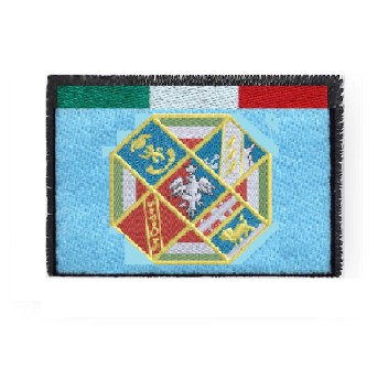 Patch toppa regione Lazio con tricolore Divisa Militare