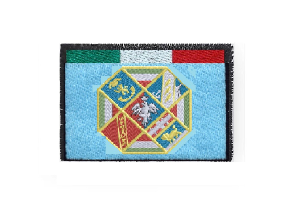 Patch toppa regione Lazio con tricolore Divisa Militare