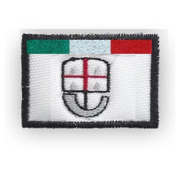 Patch toppa regione Liguria  cm 5 x 8 Divisa Militare