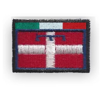 Patch toppa regione Piemonte con tricolore Divisa Militare