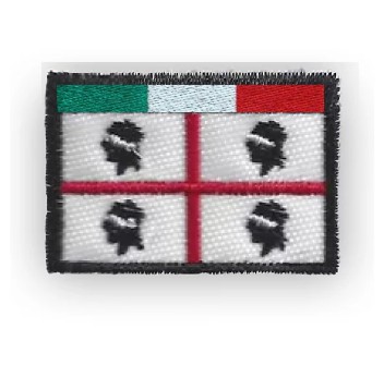 Patch toppa regione Sardegna con tricolore Divisa Militare