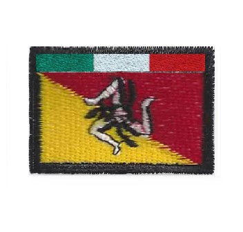 Patch toppa regione Sicilia con tricolore Divisa Militare