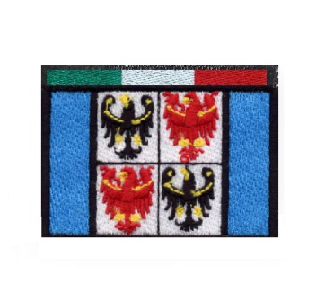 Patch toppa regione Trentino Alto Adige con tricolore Divisa Militare