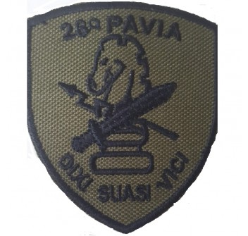Patch toppa ricamata 28° reggimento Pavia Divisa Militare