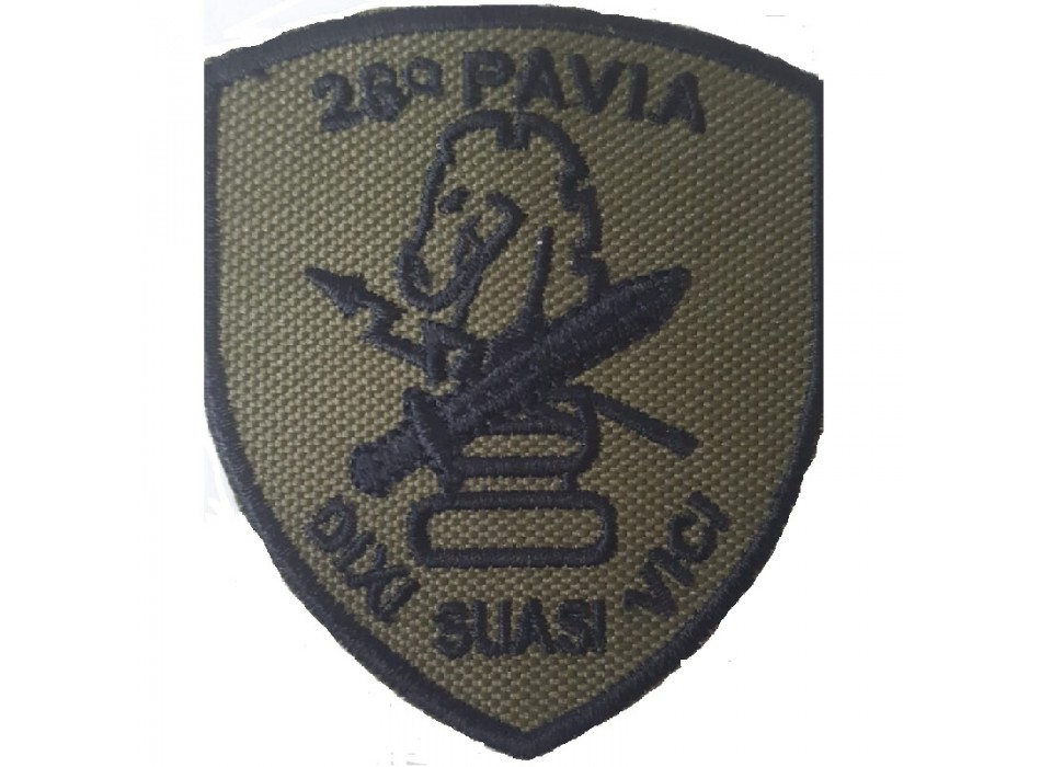 Patch toppa ricamata 28° reggimento Pavia Divisa Militare