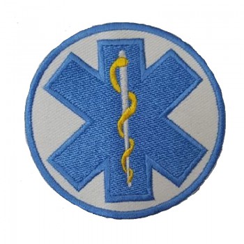 Patch toppa ricamata con velcro esculapio Divisa Militare