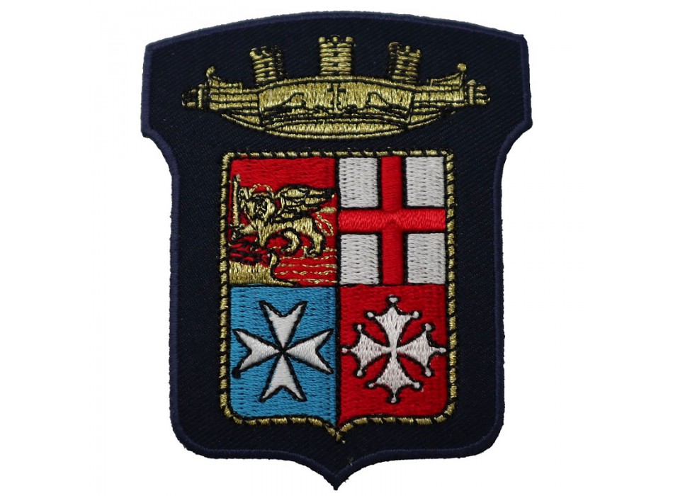 Patch toppa ricamata Marina Militare MM da cucire Divisa Militare