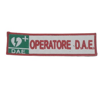 Patch toppa ricamata operatore BLSD DAE Divisa Militare