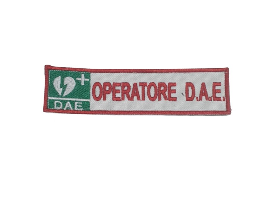 Patch toppa ricamata operatore BLSD DAE Divisa Militare