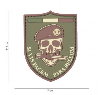 Patch toppa scudetto gommato paracadutisti folgore si vis pacem para bellum Divisa Militare