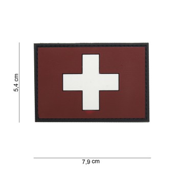 Patch toppa svizzera con effetto 3d Divisa Militare