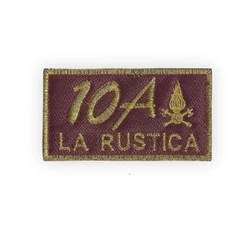 Patch toppa Vigili del Fuoco VVF 10 A la Rustica Divisa Militare