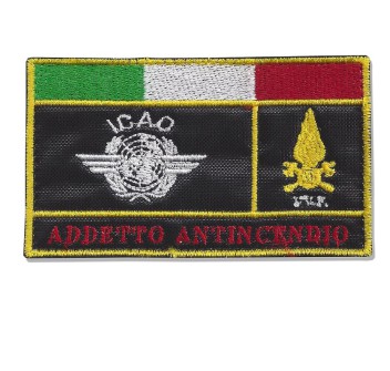 Patch toppa Vigili del Fuoco VVF ICAO Areosoccorritore Addetto Antincendio Divisa Militare