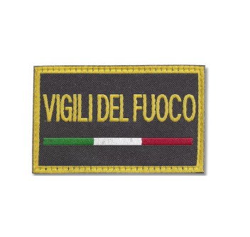 Patch toppa Vigili del Fuoco VVF rettangolare Divisa Militare