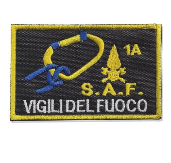 Patch toppa Vigili del Fuoco VVF SAF Speleo Alpino Fluviale 1A Divisa Militare