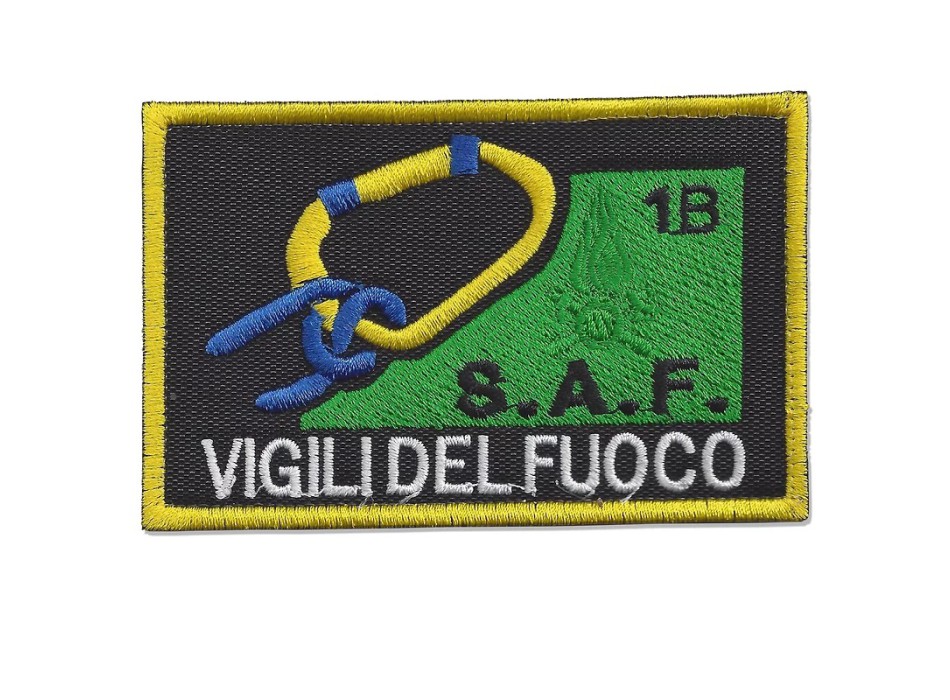 Patch toppa Vigili del Fuoco VVF SAF Speleo Alpino Fluviale 1B Divisa Militare