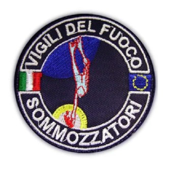 Patch toppa Vigili del Fuoco VVF sommozzatori Divisa Militare