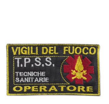 Patch toppa Vigili del Fuoco VVF Specializzazione Tecniche di Primo Soccorso Sanitario Operatore Divisa Militare