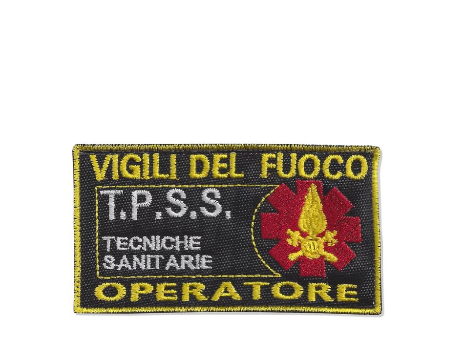 Patch toppa Vigili del Fuoco VVF Specializzazione Tecniche di Primo Soccorso Sanitario Operatore Divisa Militare