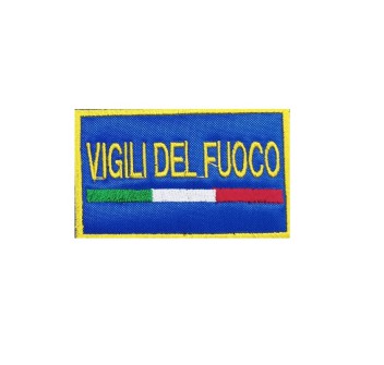 Patch Vigili del Fuoco VVF base blu Divisa Militare