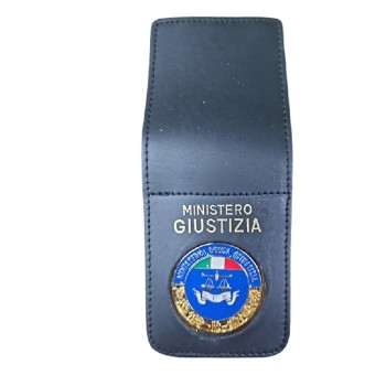 Pattella con placca Ministero della Giustizia Divisa Militare