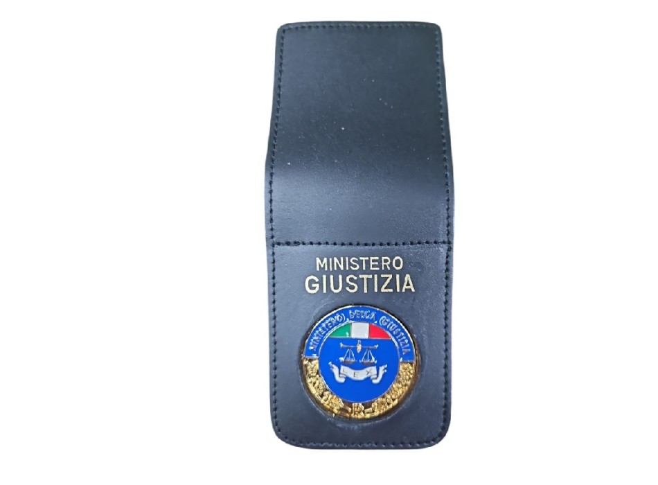 Pattella con placca Ministero della Giustizia Divisa Militare
