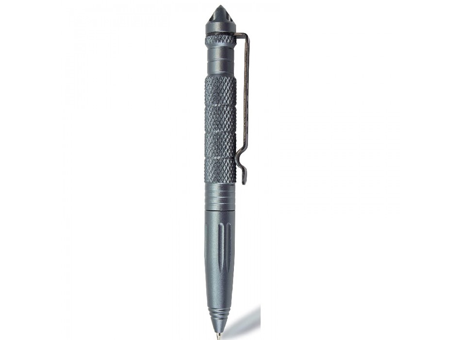 Penna tattica da difesa argento e rompi vetro uso kubotan Divisa Militare