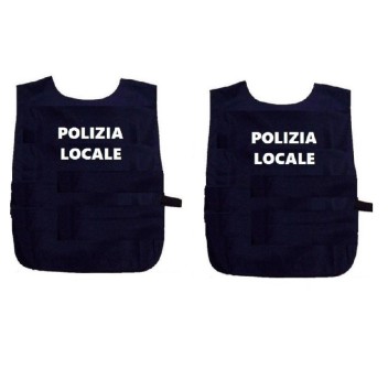 Pettorina Polizia Locale corpetto gabardina Divisa Militare