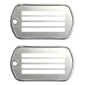Dog Tag Piastrina riconoscimento militare US-ARMY argento