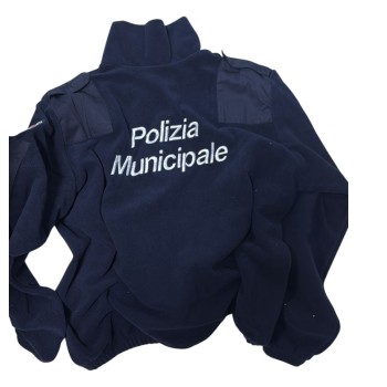 Pile polizia municipale blu con portagradi Divisa Militare