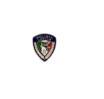 Pin Polizia Locale Pegaso metallo mini spilla Divisa Militare