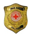 Placca con clip Croce Rossa scudo