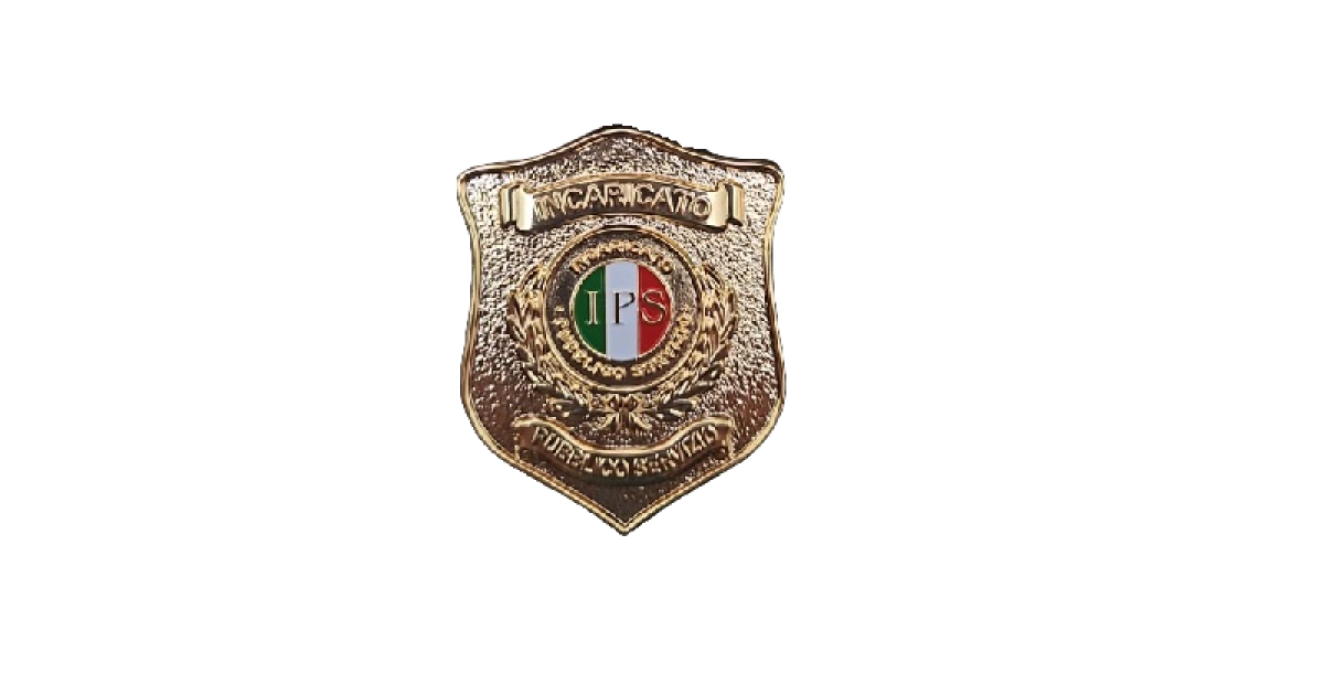 Placca Gpg Ips Distintivo Guardia Giurata Guardia Particolare