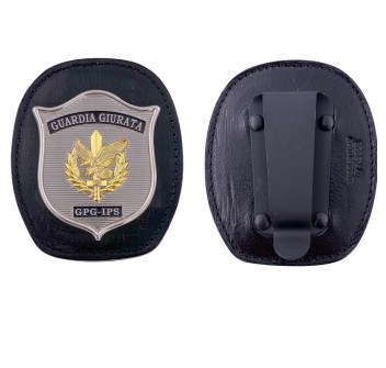 Placca gpg ips e portaplacca da collo e cintura Divisa Militare