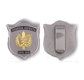 Placca gpg ips guardia particolare giurata Divisa Militare