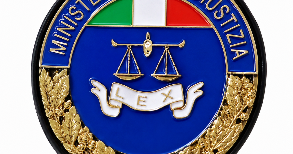 Placca Ministero della Giustizia - Ministero della Giustizia - Divisa  Militare