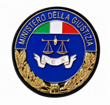 Placca Ministero della Giustizia Divisa Militare